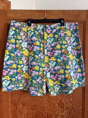 NWT Lucy & Yak floral denim shorts